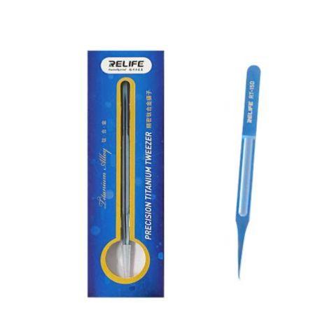 Pinza Relife RT-15D Curva de Titanium Azul — foto 1 de 2