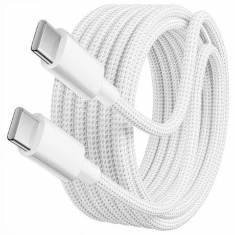 Cable de Datos Daaper DP50I USB-C a USB-C Blanco