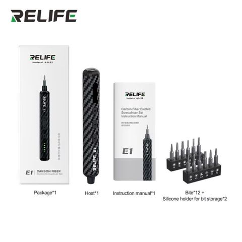 Destornillador Eléctrico Relife E1 Fibra de Carbono — foto 1 de 2