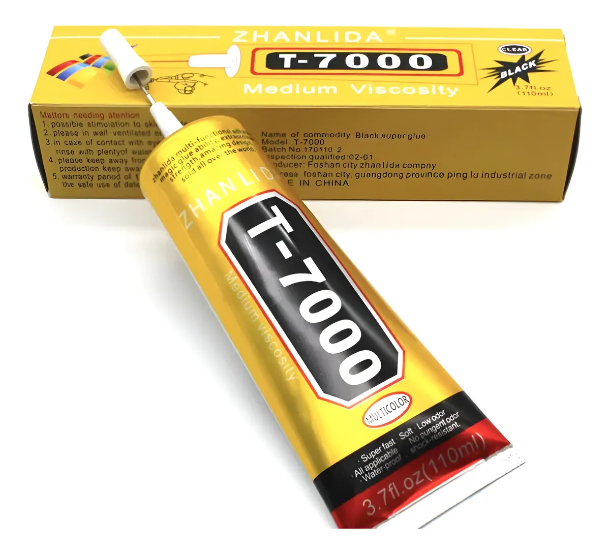 Pegante Zhanlida T7000 Negro 110ML Multiusos — foto 1 de 3