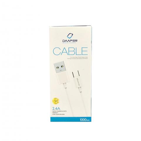 Cable de Datos Daaper USB A a Tipo C 1M TA200C