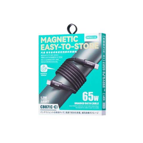 Cable Datos Remax Magnético 65W USB-C a USB-C — foto 1 de 2