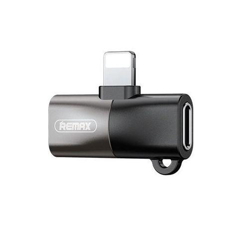 Adaptador Remax RL-LA09i Lightning a 3.5mm y Carga — foto 1 de 2
