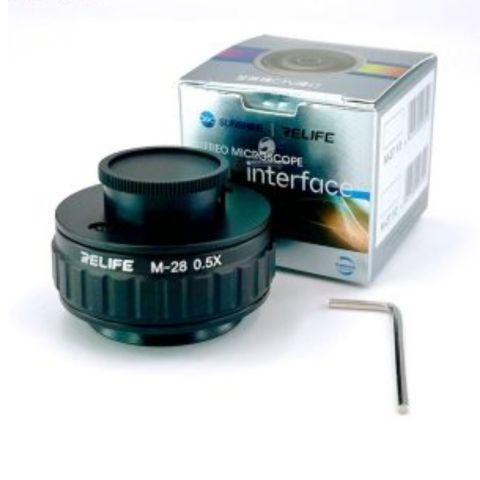 Adaptador Lente Relife RL-M28 para Microscopio CTV 0.35X-0.5X — foto 1 de 2