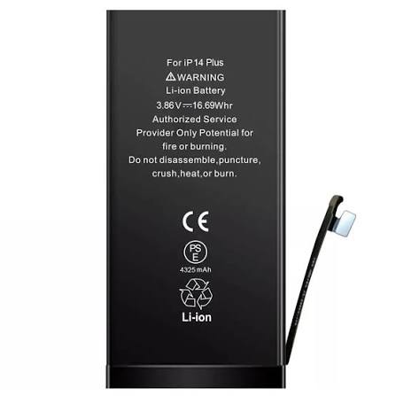 Batería Interna TP para iPhone 14 Plus 4325 mAh