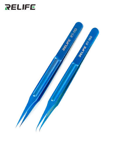 Pinza Relife RT-11D Titanium Recta Azul — foto 1 de 3
